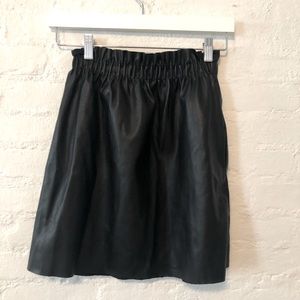Zara faux leather skirt